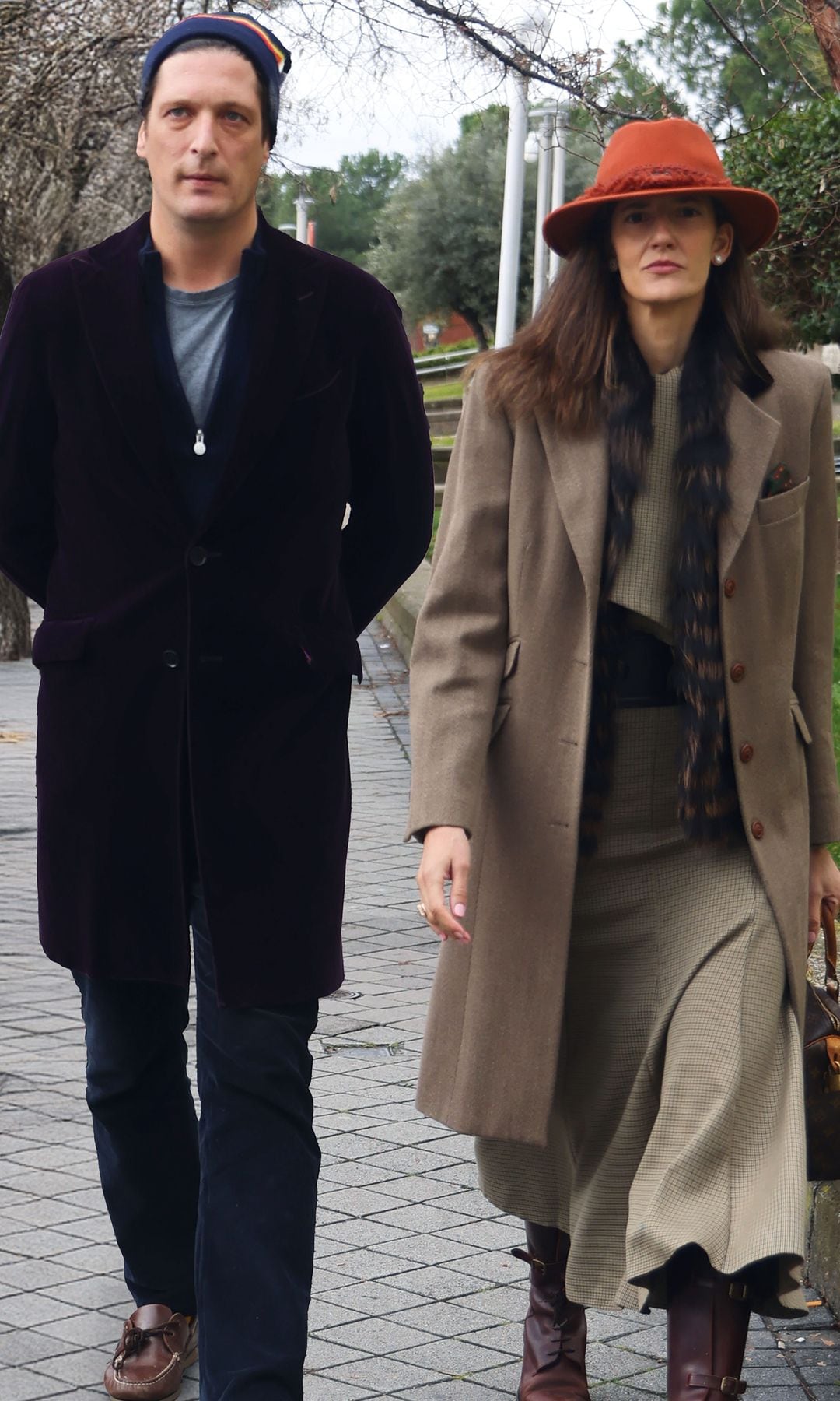 Luis Medina con su novia