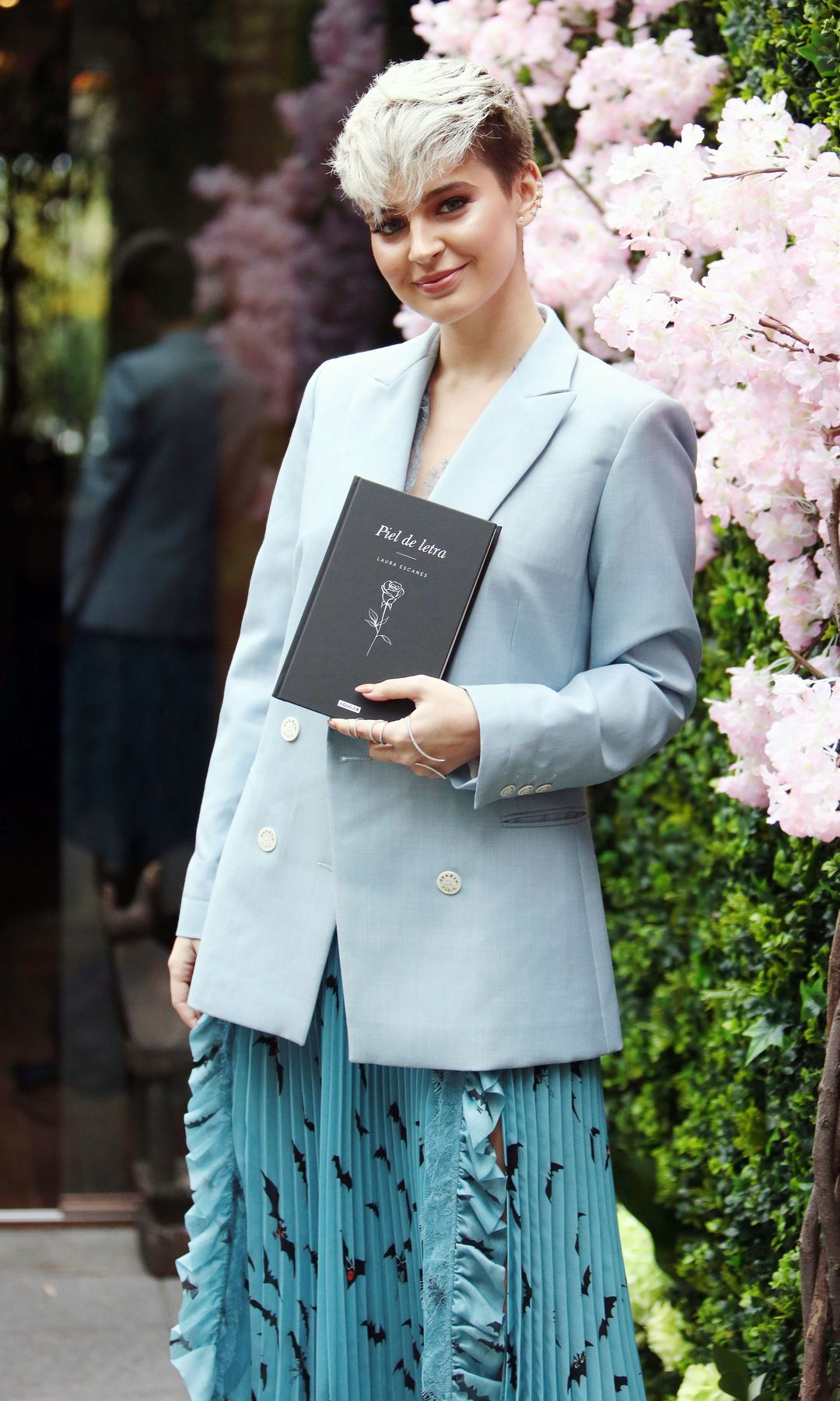 Laura Escanes en 2018 en la presentación de su libro 'Piel de letra'