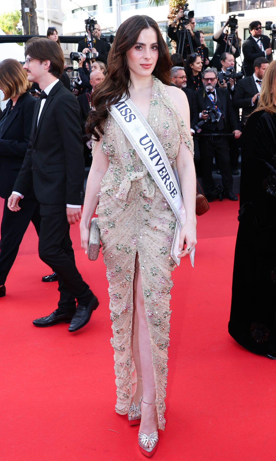 Miss Universe Fátima Bosch en la proyección de 'La Vie D'Une Femme' en Palais des Festivals, durante la 79a. edición del Festival de Cannes. 