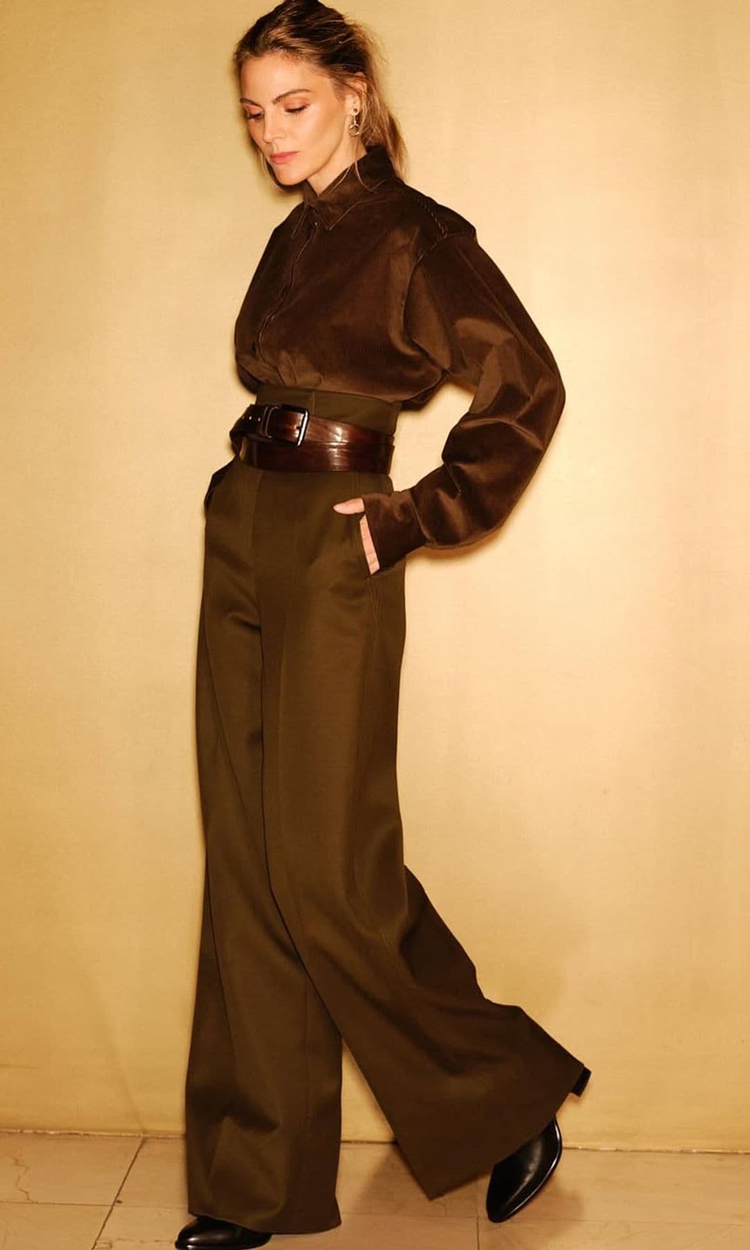 Amaia Salamanca en la presentación de su película ‘Siempre es invierno’