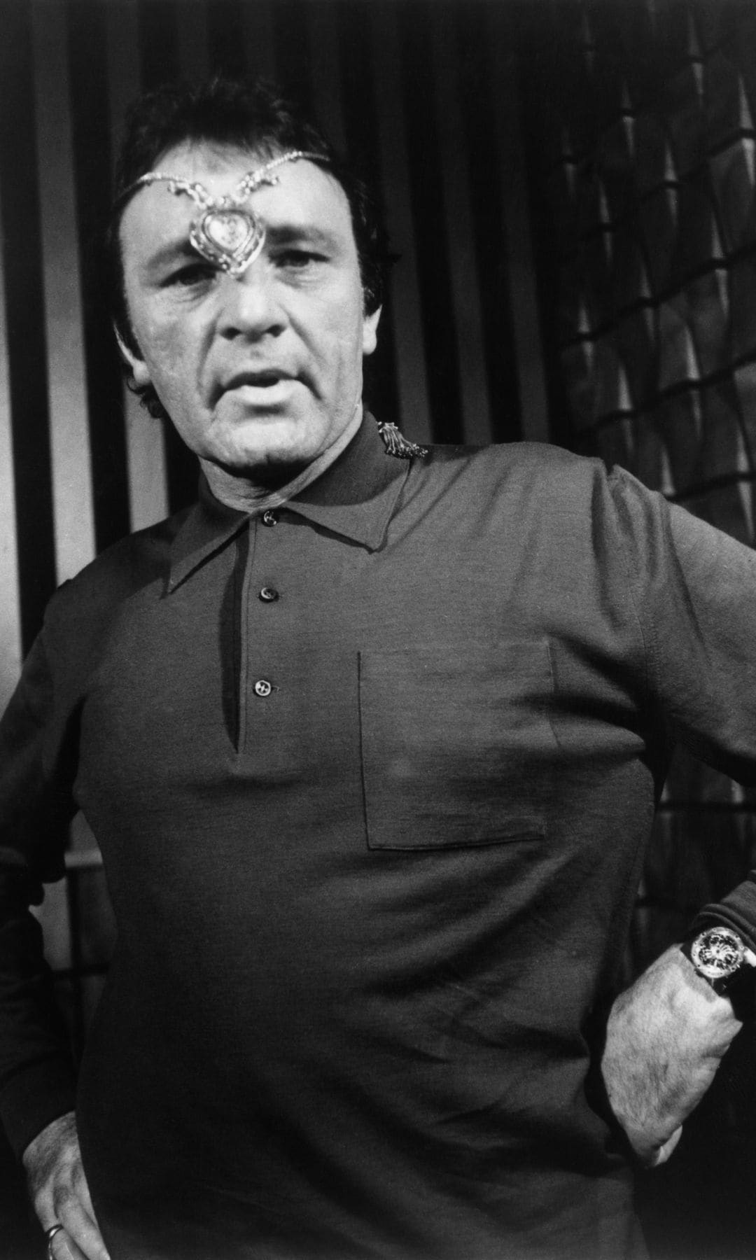 Richard Burton con el collar de Cartier