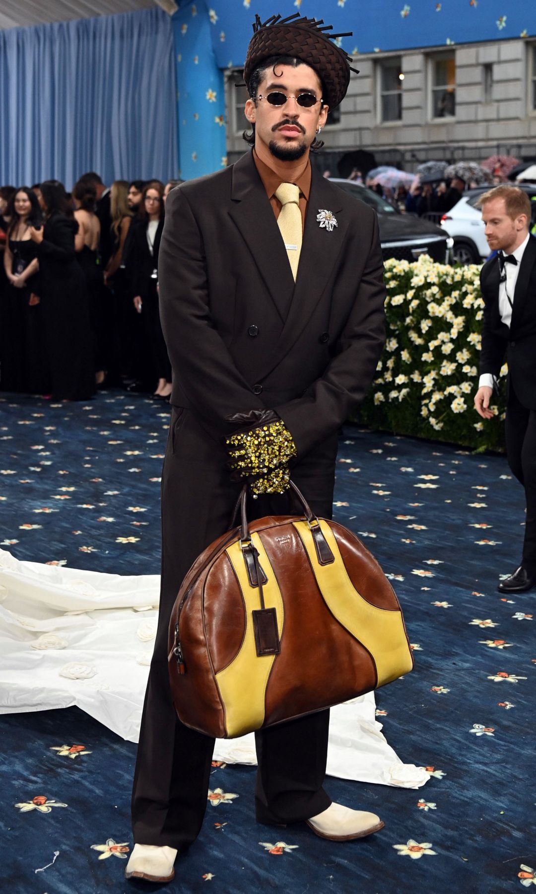 El intérprete durante la pasada Met Gala con un extravagante 'look'