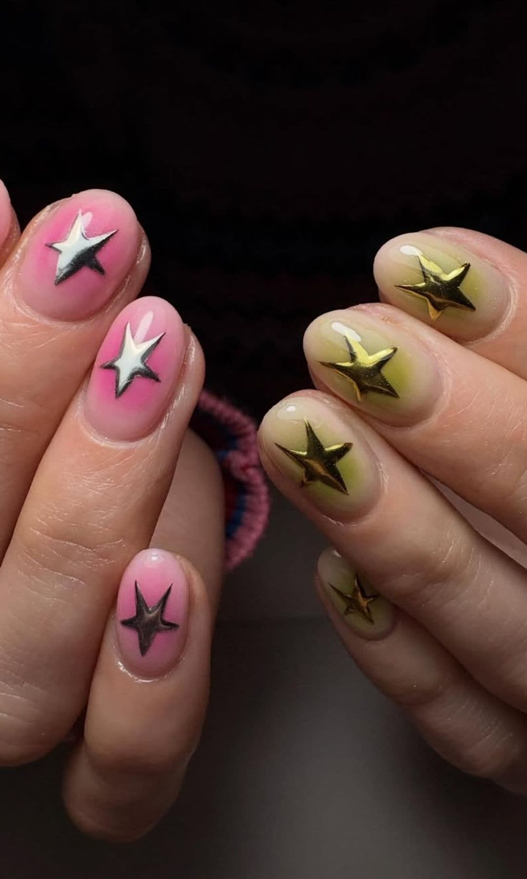 Manicura efecto aura