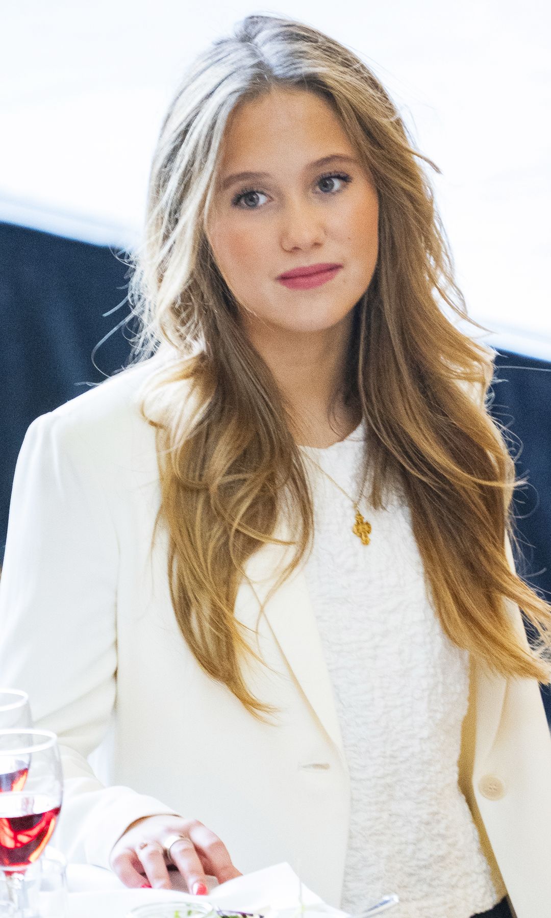 Princess Josephine of Denmar attends the birthday celebration at Aarhus City Hall to celebrate Princess Isabella Of Denmark's 18th birthday on April 11, 2025 in Aarhus, Denmark
