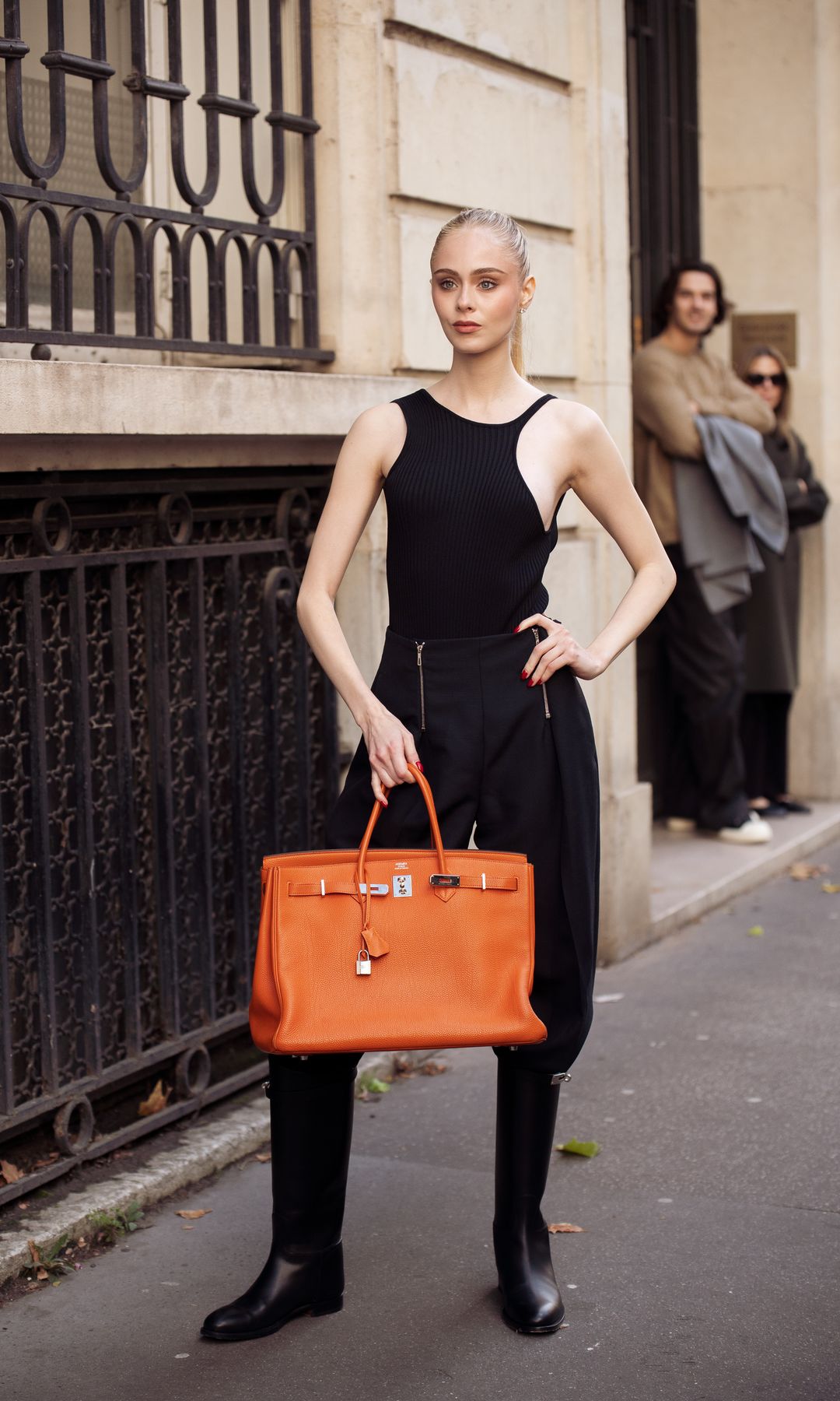 Loreto Peralta fue una de las grandes invitadas al desfile de Hermès
