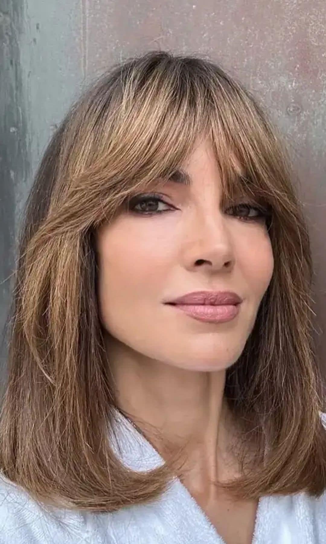 Eugenia Silva con corte de pelo clavicut con flequillo