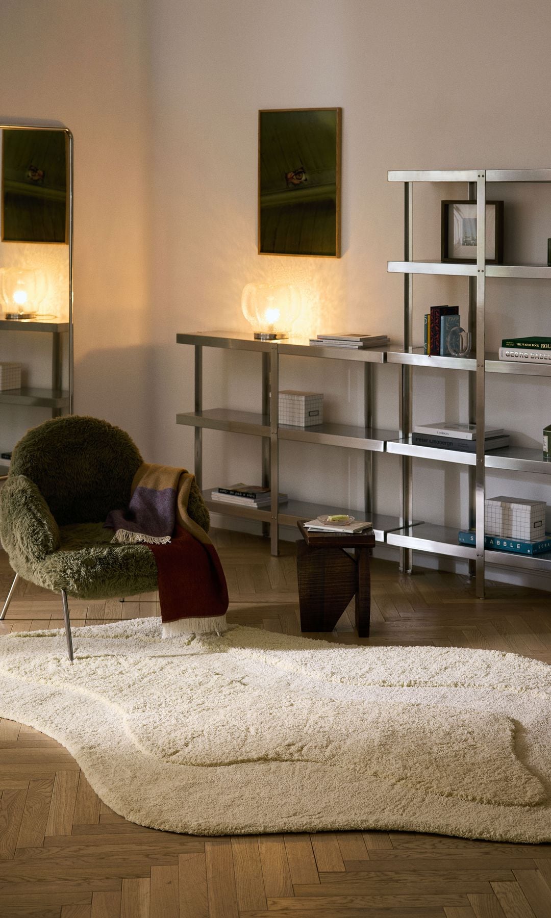 Alfombra con forma irregular