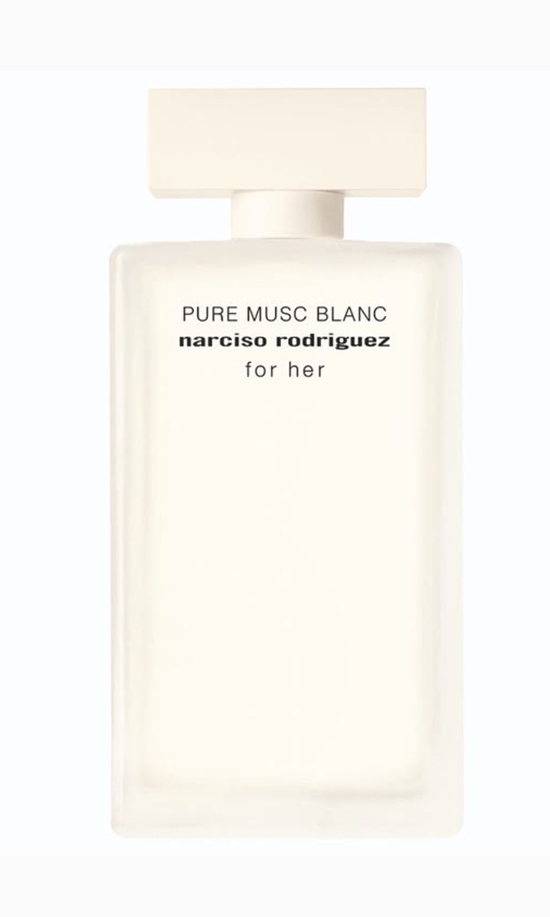 Pure Musc Blanc for her (130 €, 50 ml), de Narciso Rodriguez
