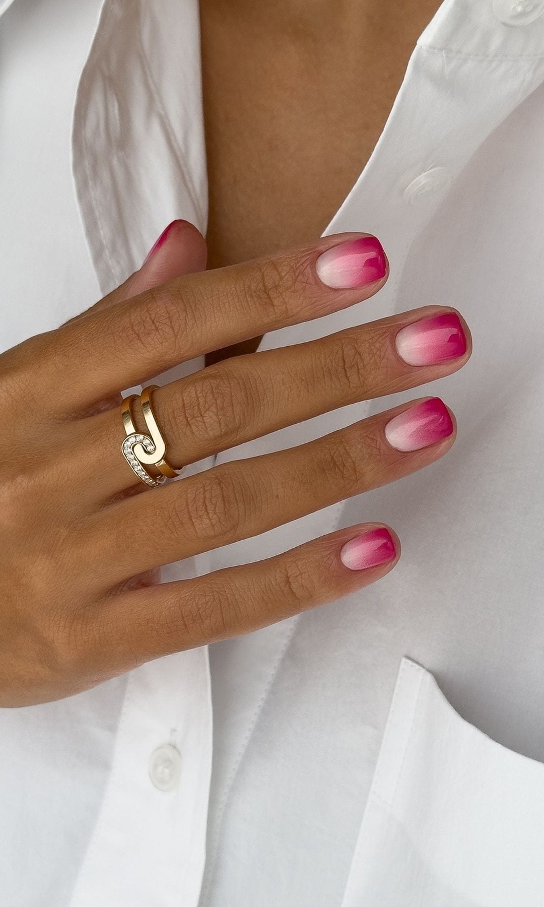 Manicura efecto degradado 