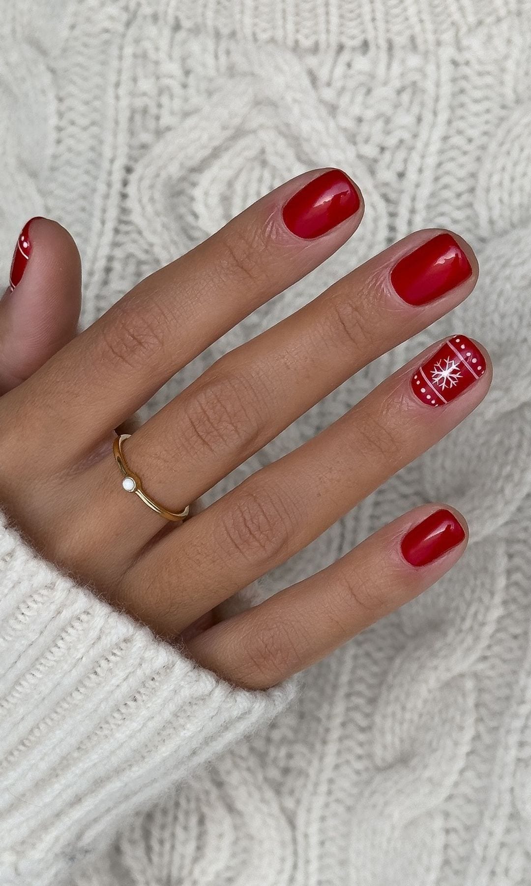 Manicura roja