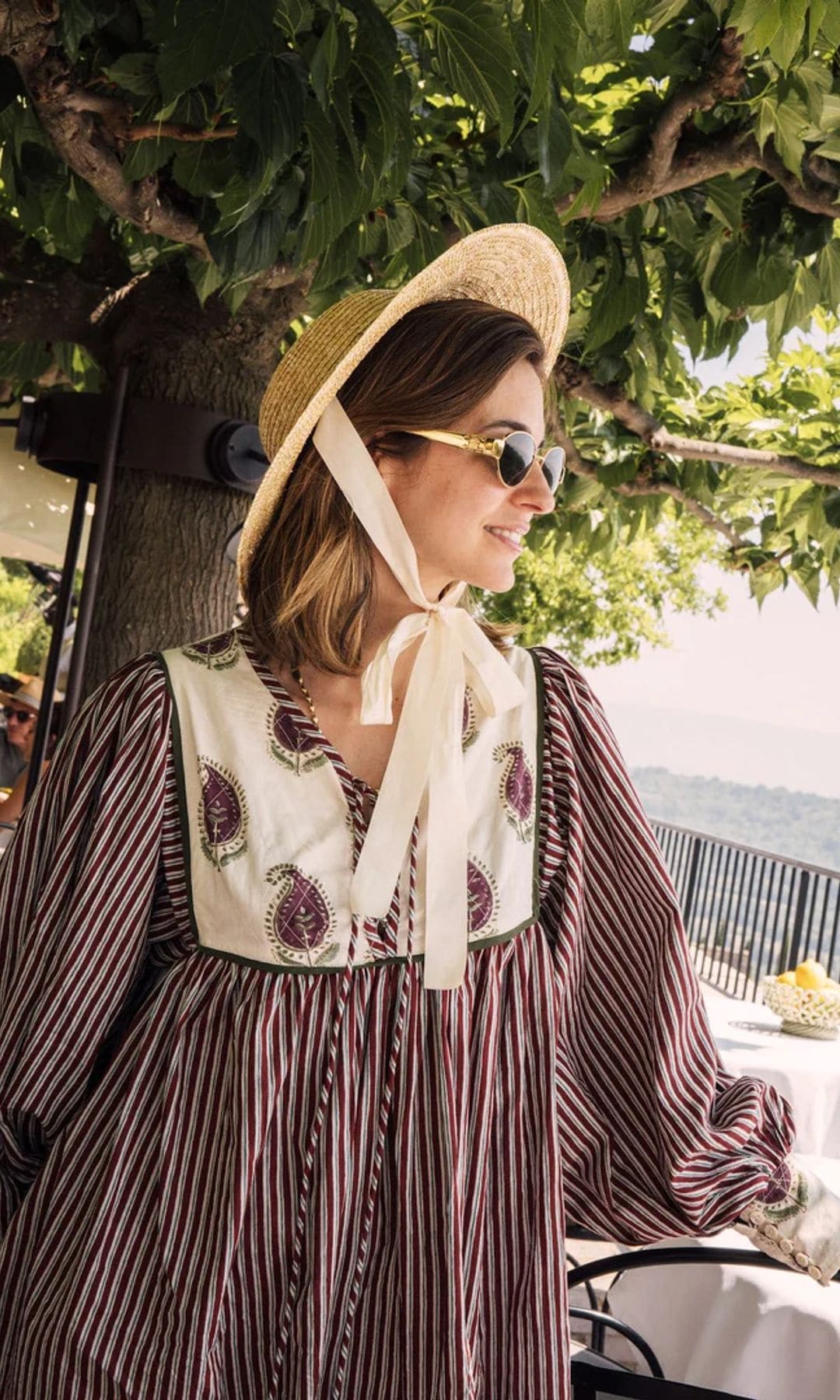 Vestido estampado de María de la Orden