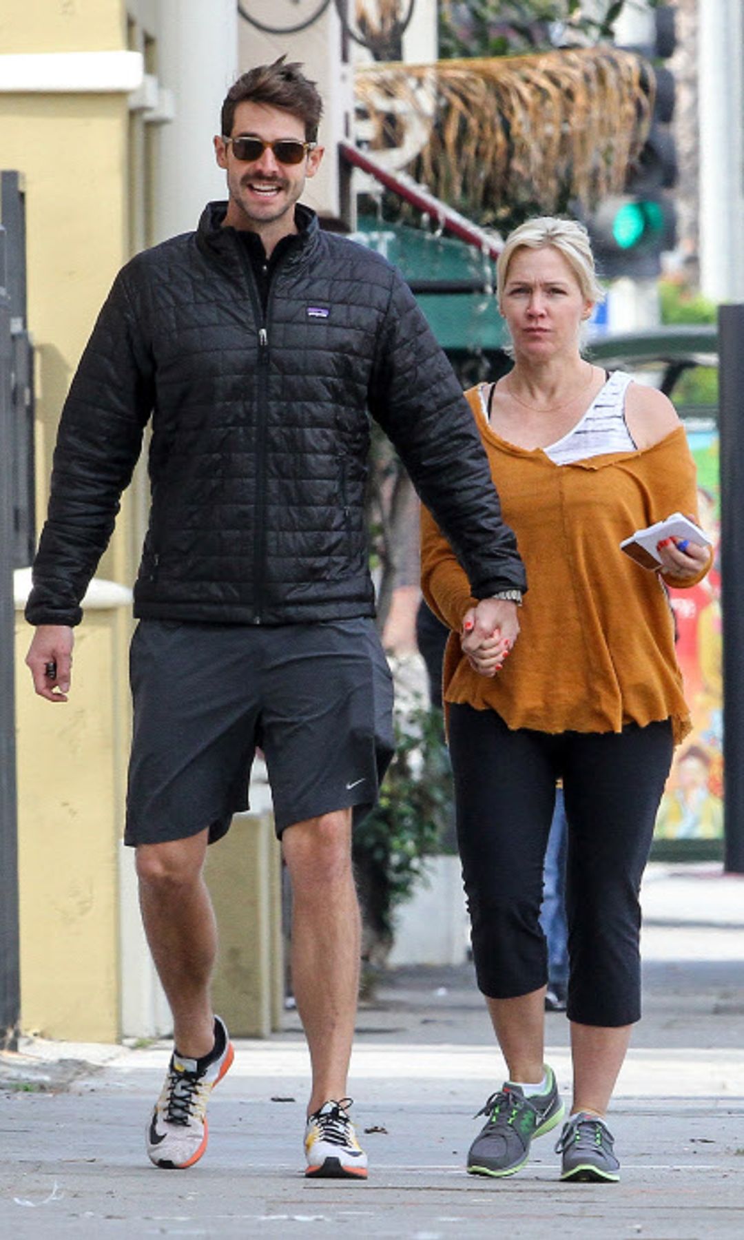 Jennie Garth y Dave Abrams cuando estaban comenzando su relación