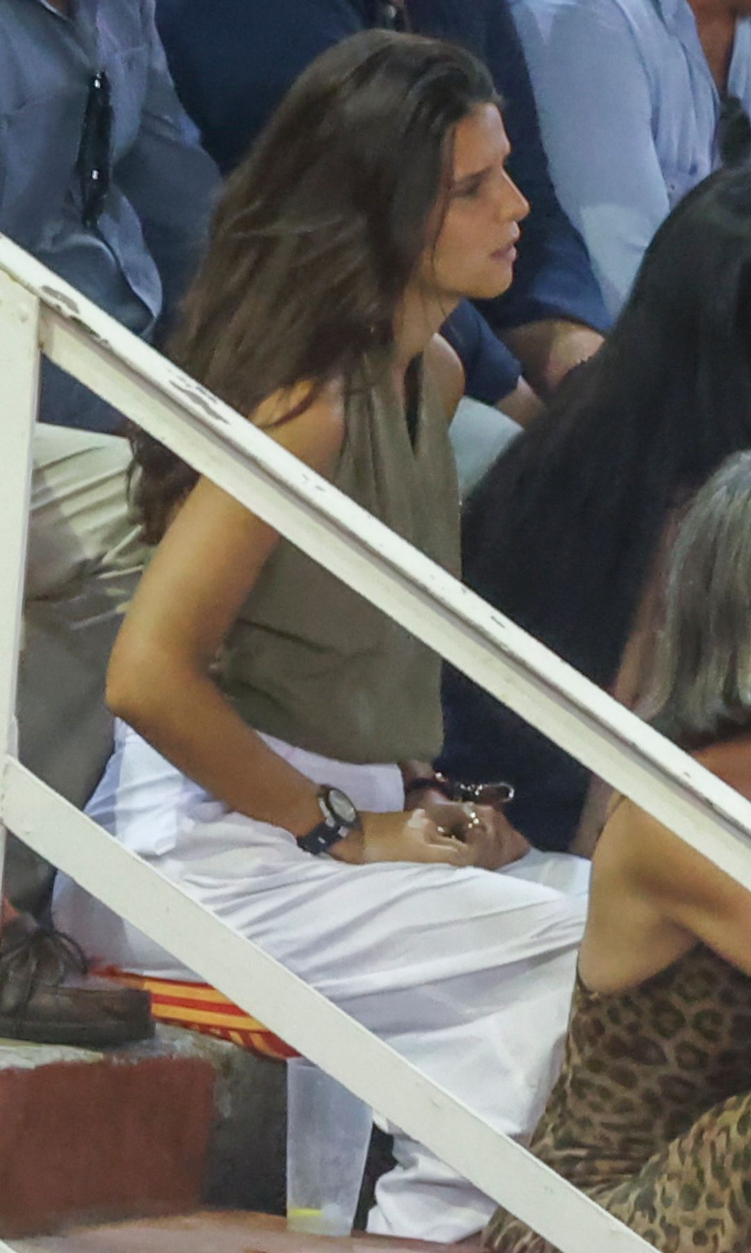Tana Rivera viendo torear a Roca Rey en El Puerto de Santa María, Cádiz, el 2 de agosto de 2026