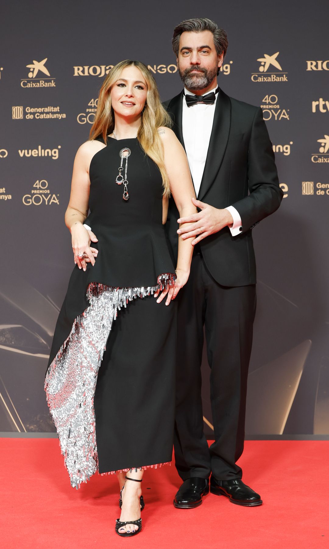 Rigoberta Bandini y su marido Esteban Navarro en la 40 edición de los Premios Goya en Barcelona, 28 de febrero de 2026 