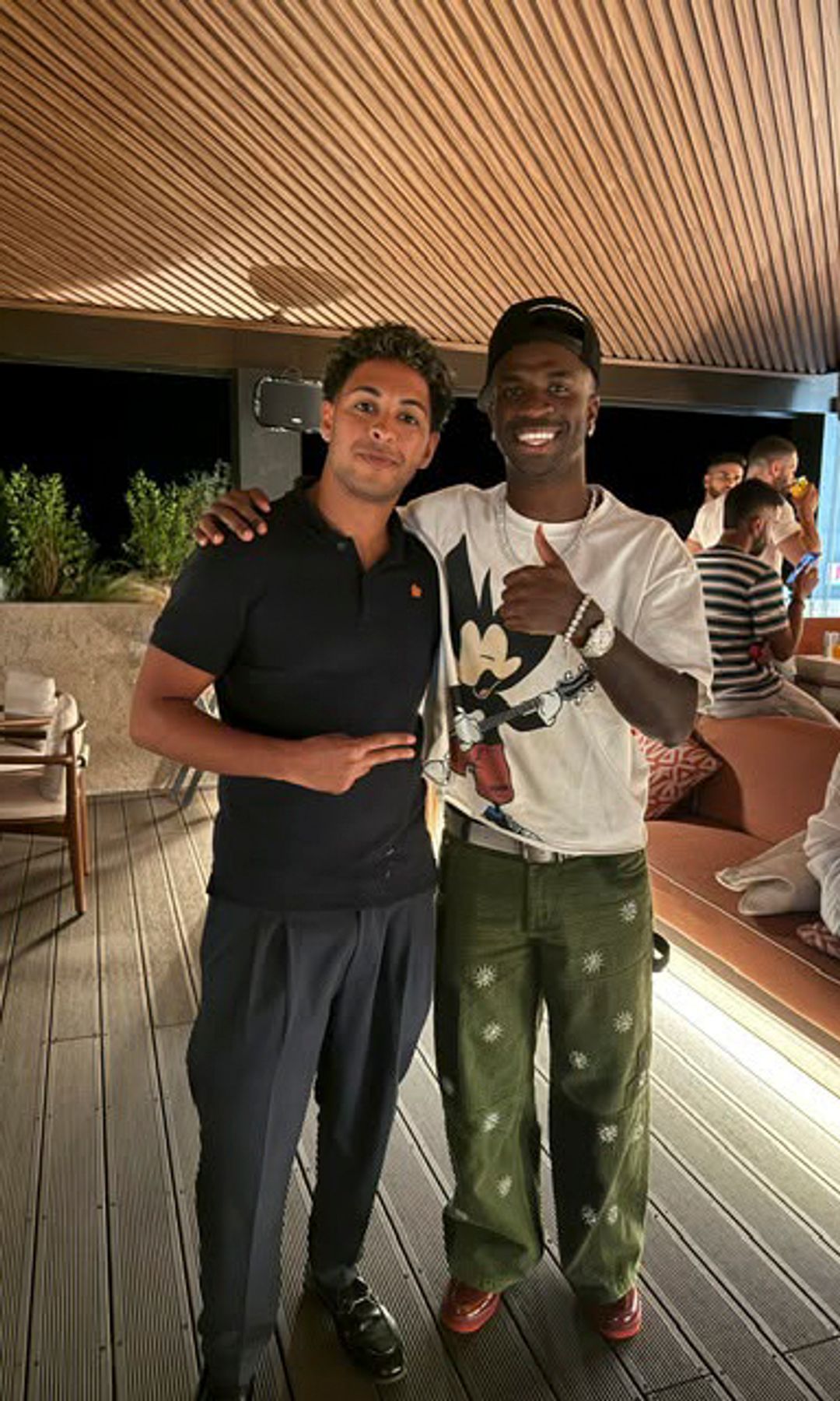 Vinicius celebrando su cumpleaños