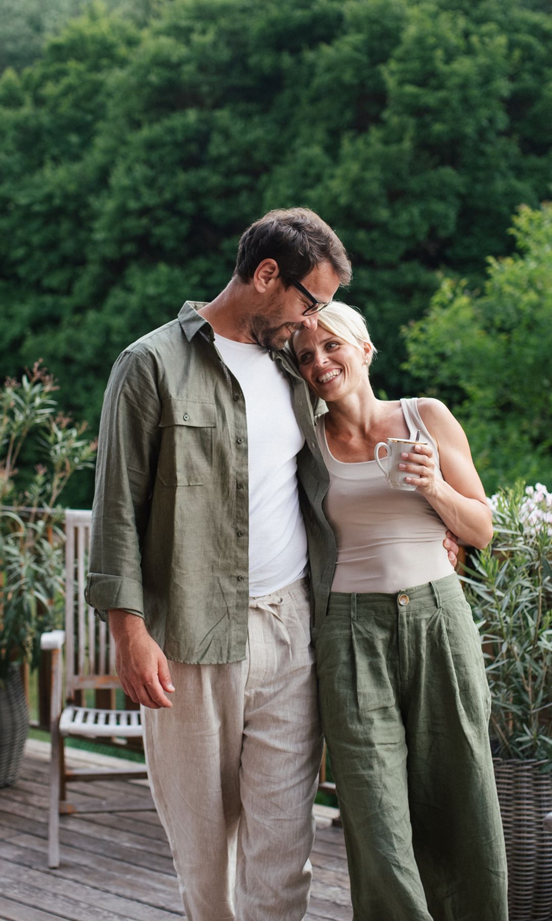 Pareja madura feliz 
