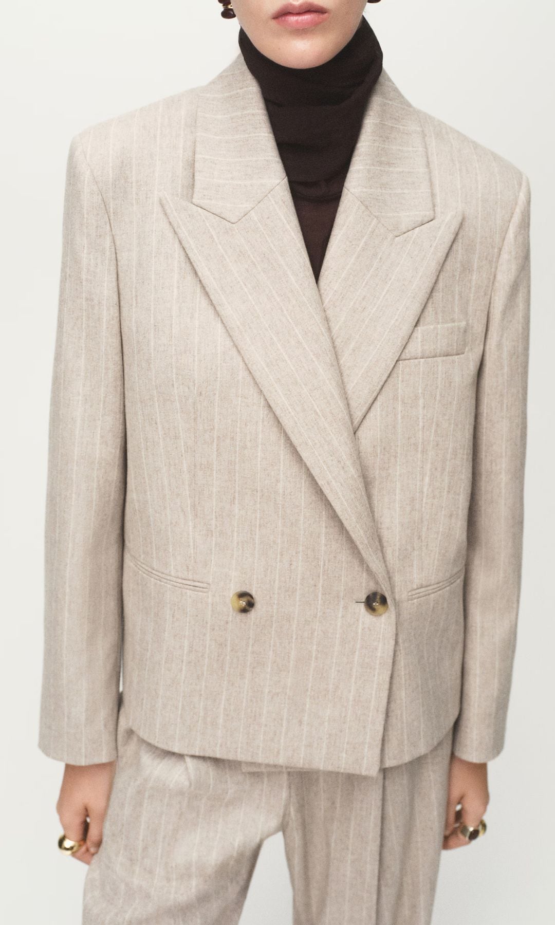 Blazer rayas mango