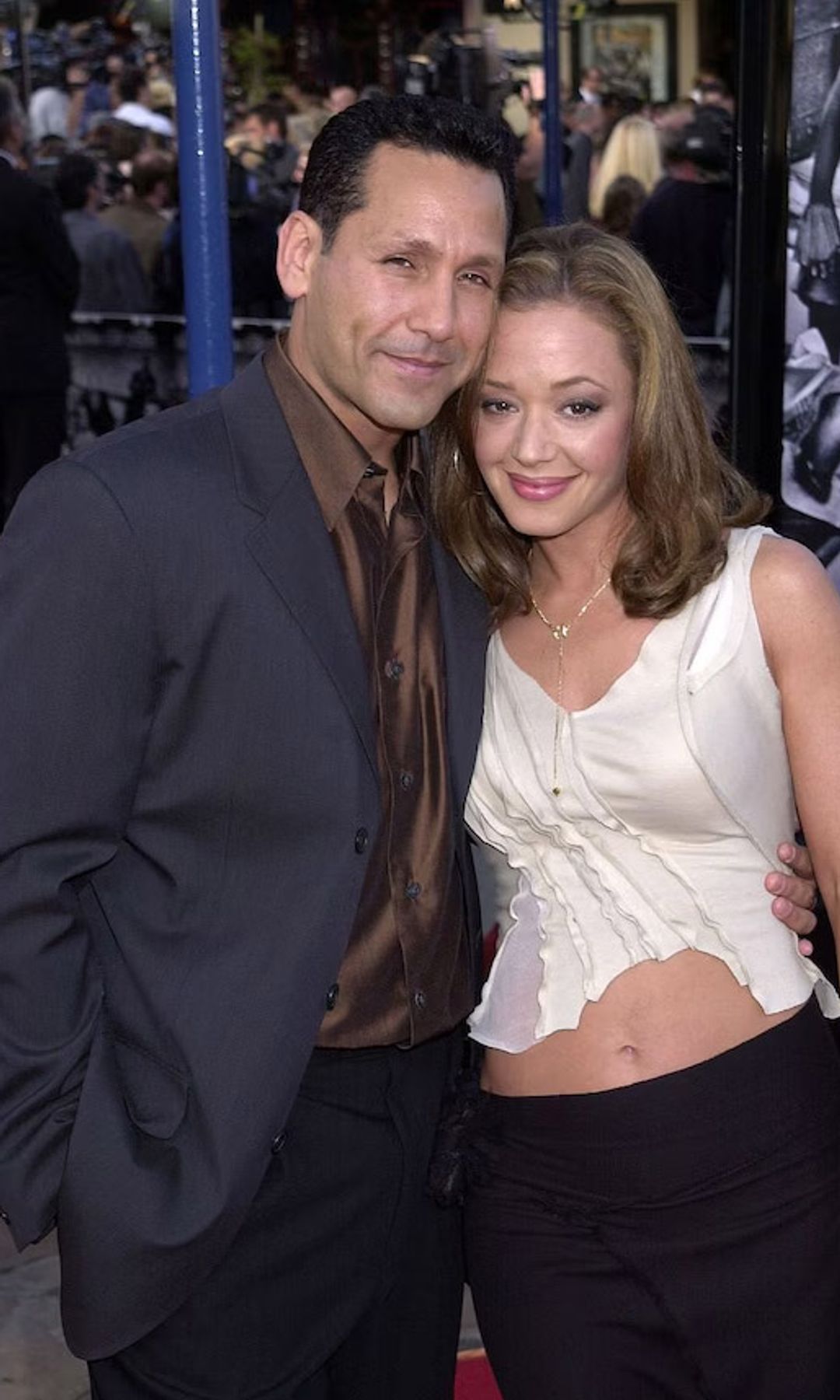Leah Remini & boyfriend Angelo Pagan (Photo by Gregg DeGuire/WireImage)