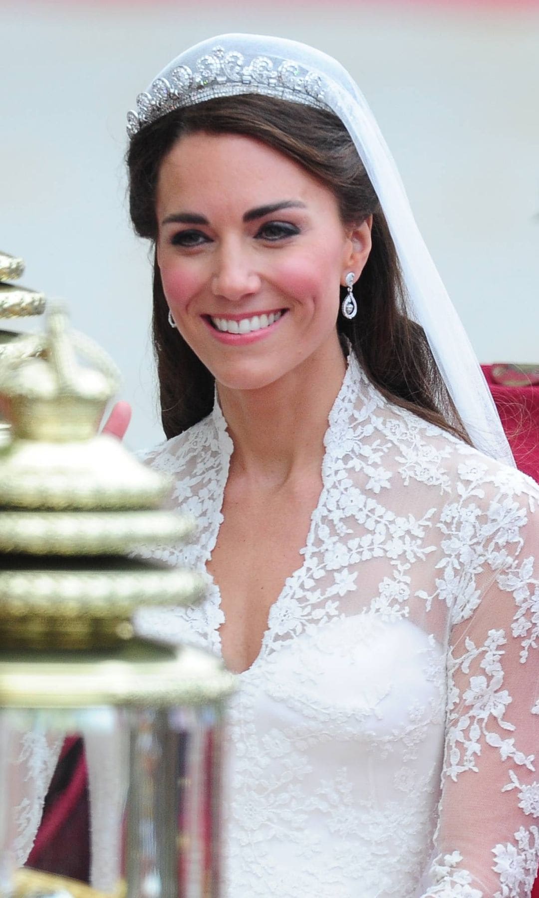 Kate Middleton, princesa de Gales, en su boda.