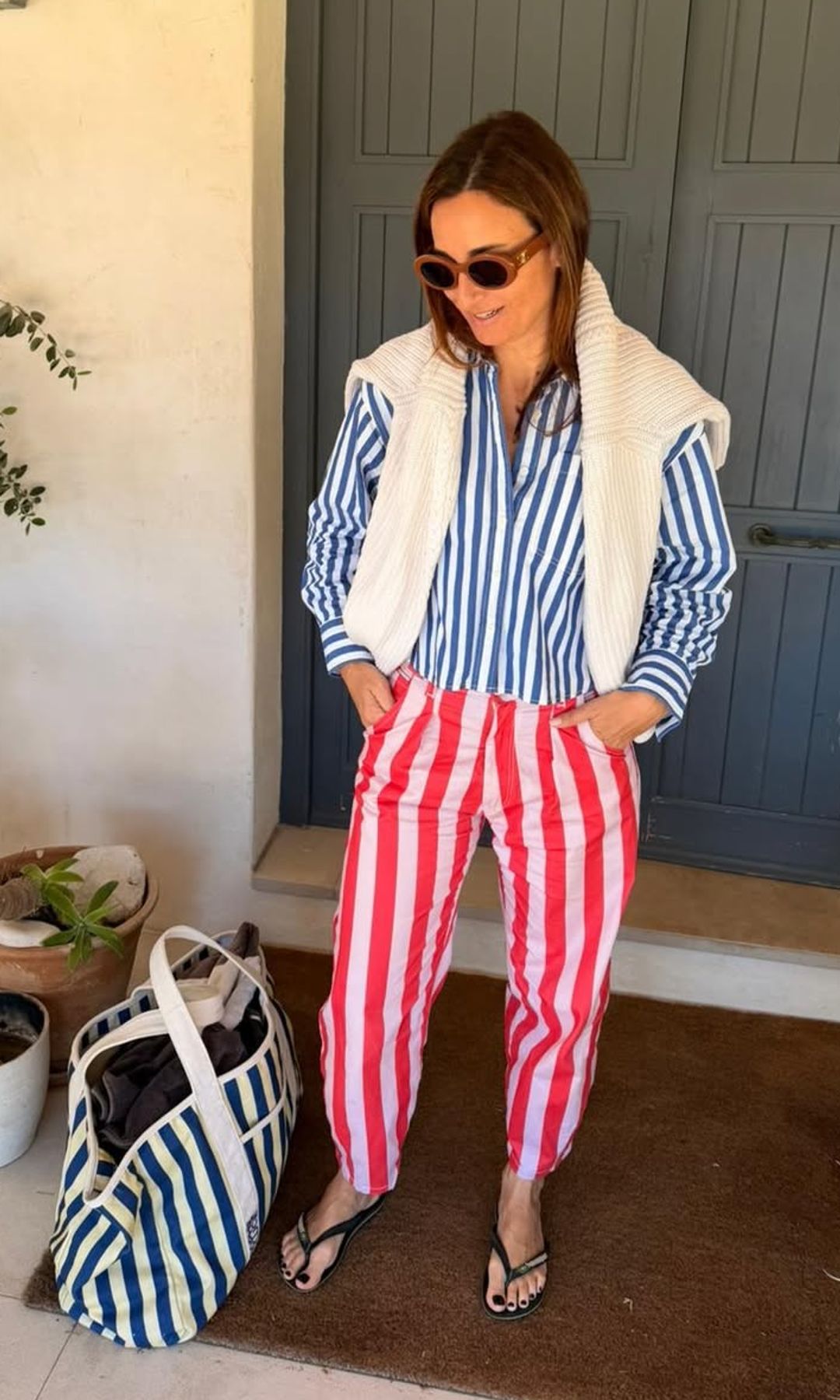 Los pantalones de rayas de la temporada.