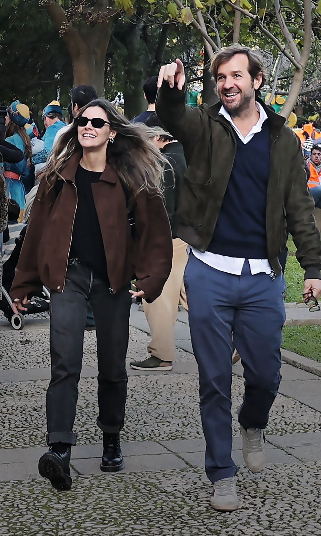 Amaia Salamanca junto a su marido, Rosauro Varo