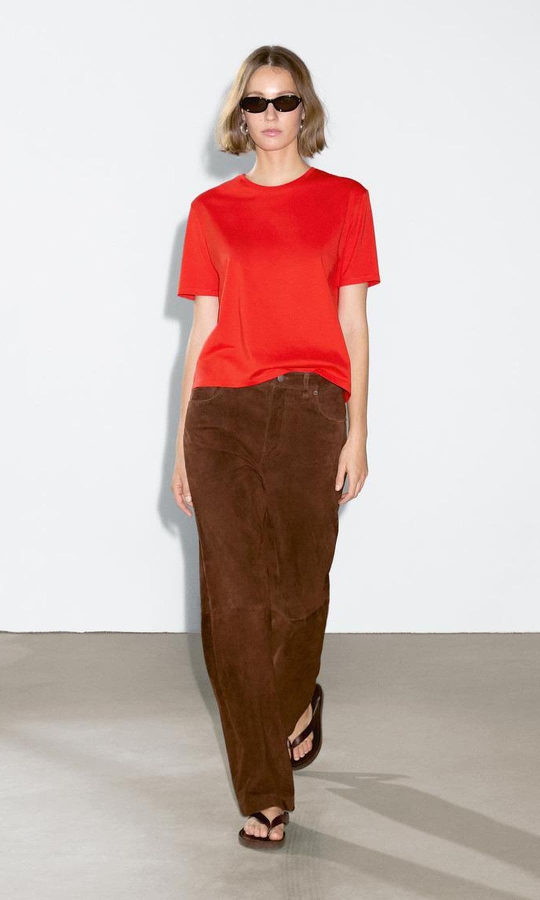 camiseta oversize roja