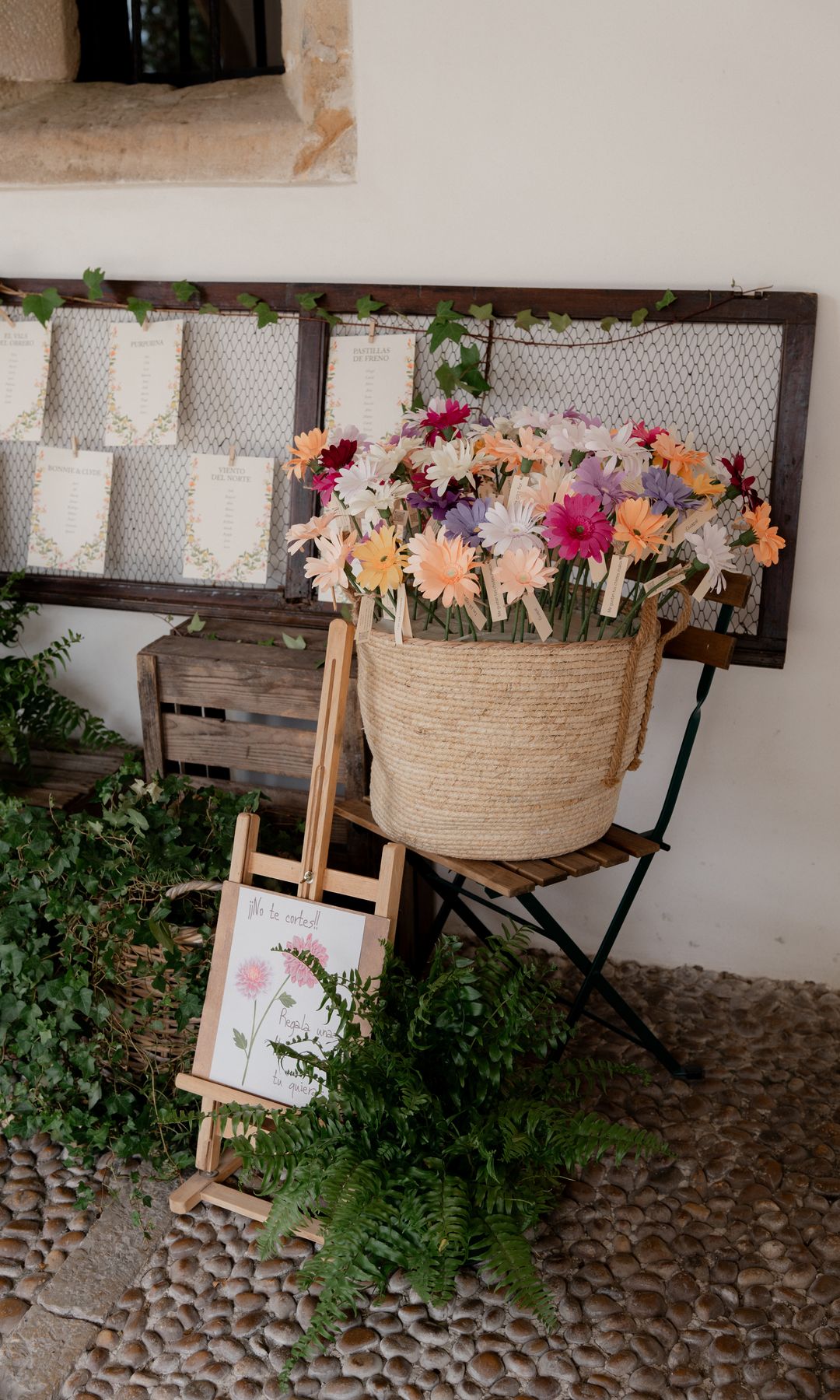 Decoración de boda seating plan