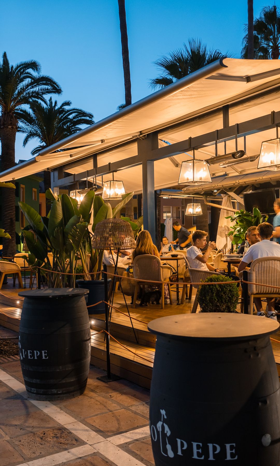 Restaurante en la marina de Sotogrande, Cádiz