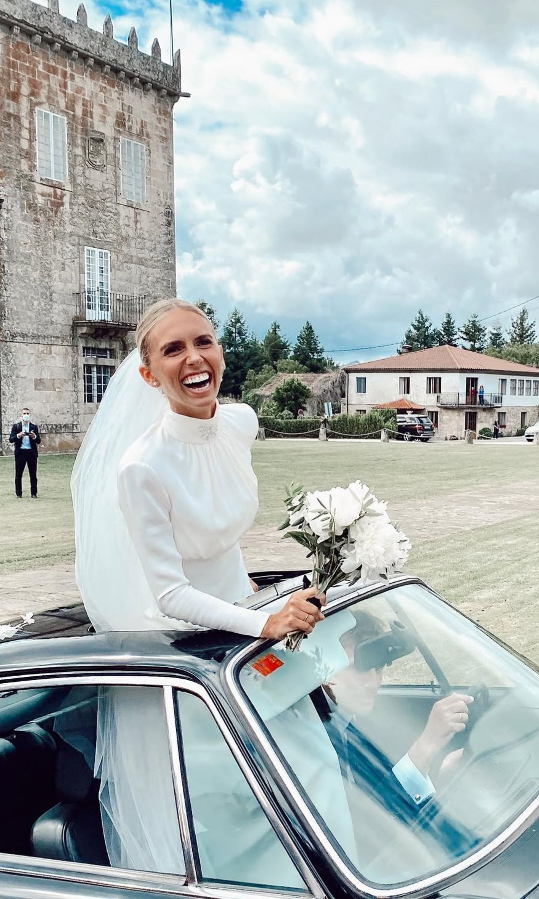Lucía Bárcena el día de su boda