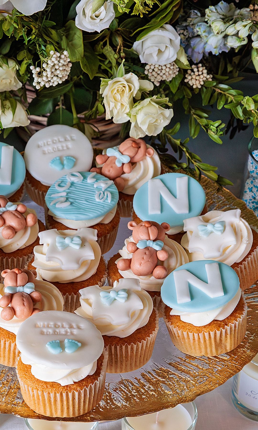 Algunos cupcakes del bautizo