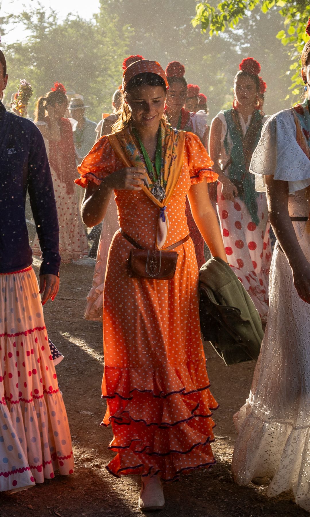 Victoria Federica de Marichalar y Borbon and Cayetana Rivera Martinez de Irujo during Romeria del Rocio in Seville on Friday, 22 May 2026.