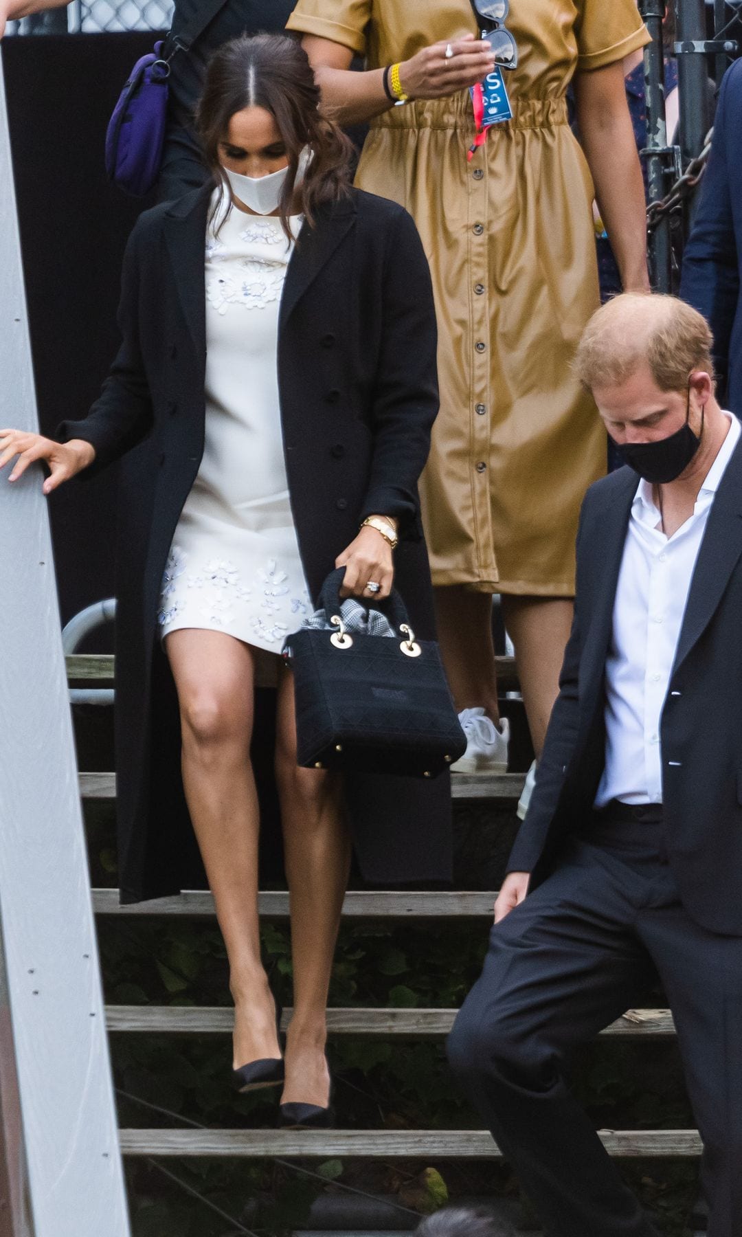Meghan Markle en Nueva York en septiembre de 2021 con el bolso Lady D-Lite