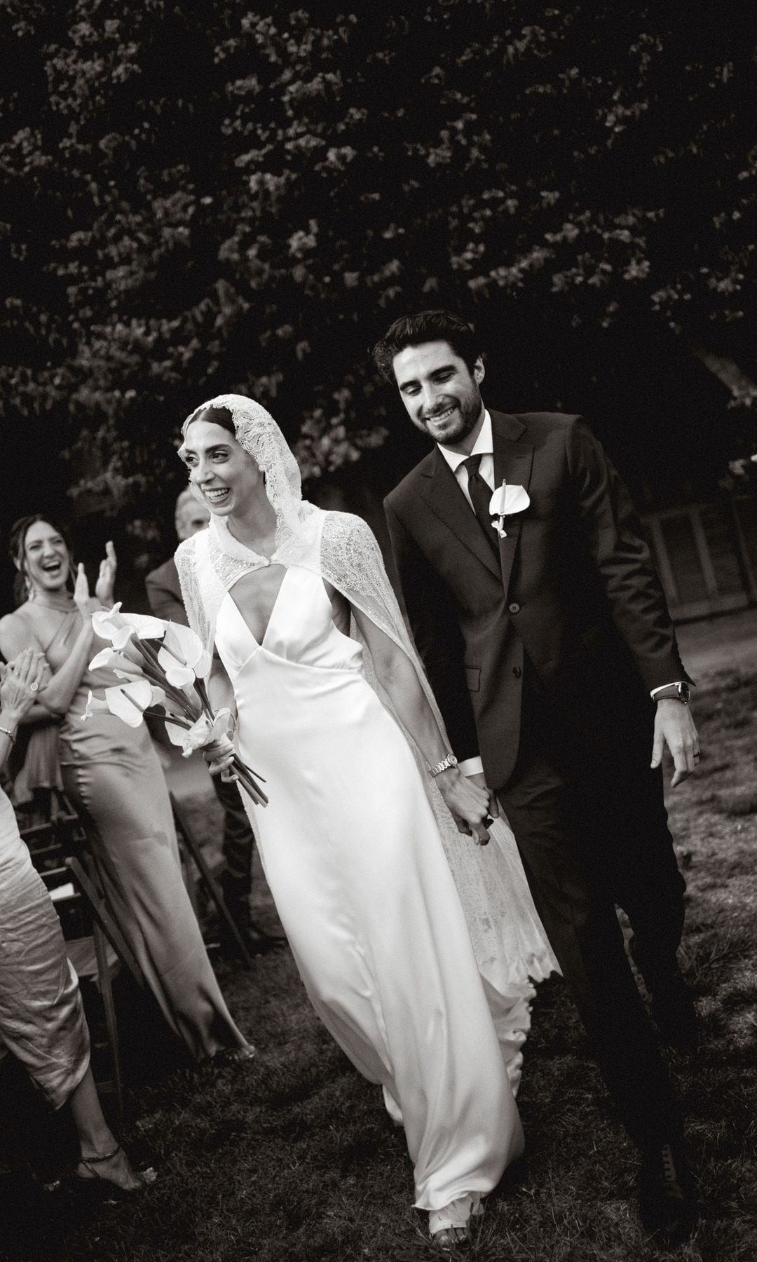 Look de novia lencero de Lorena Panea