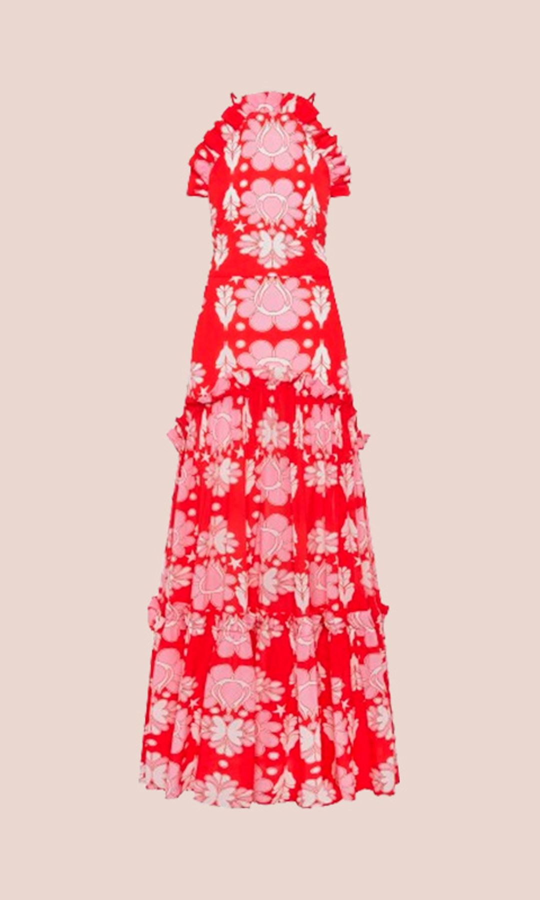 Vestido largo estampado de Borgo de Nor