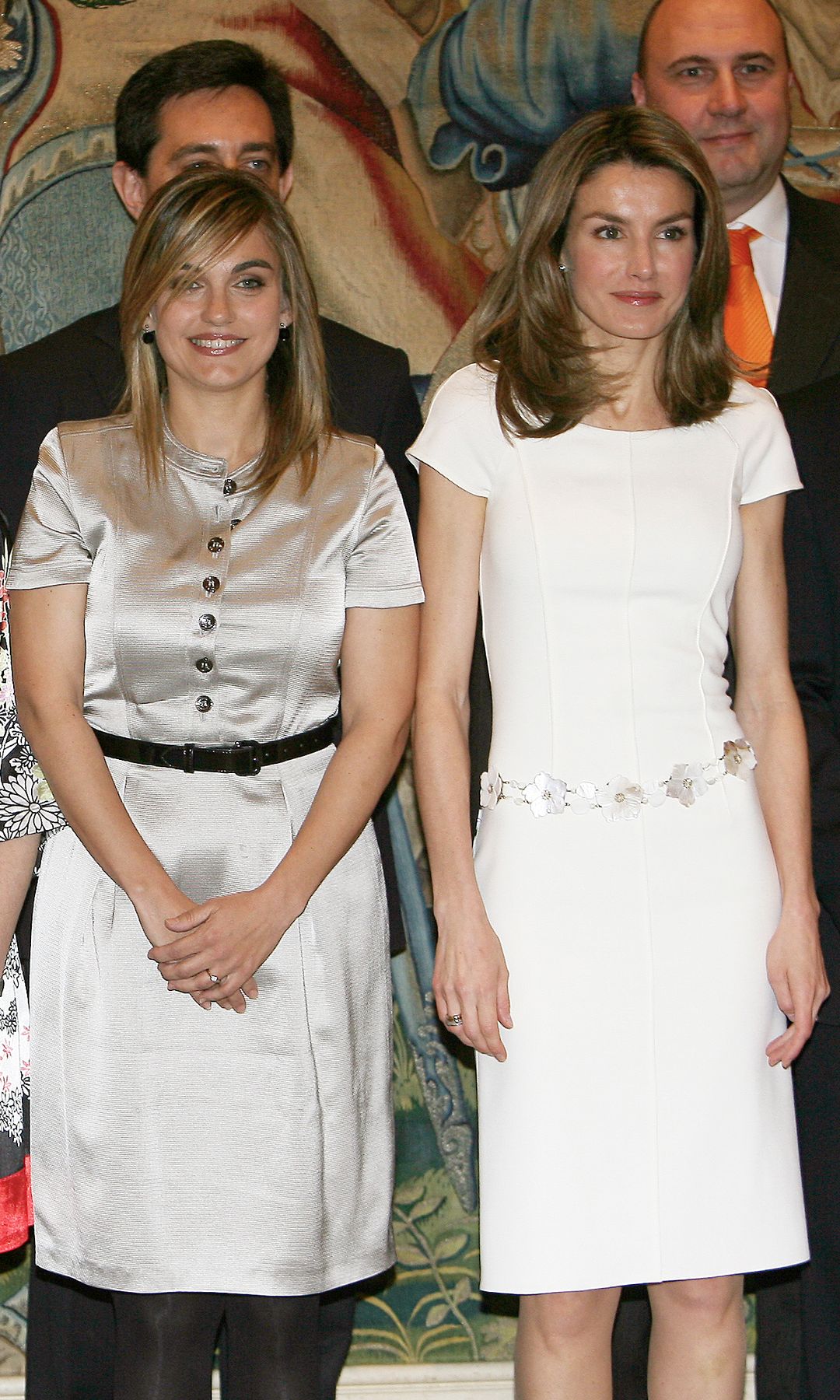 Doña Letizia y Lourdes Maldonado en una foto de archivo el 2 de abril de 2009 en Madrid  