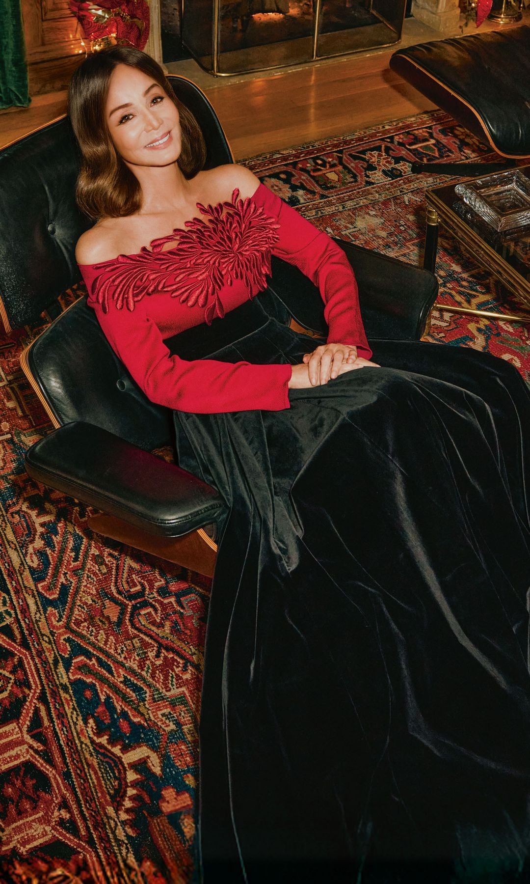 Isabel Preysler sentada en el diván