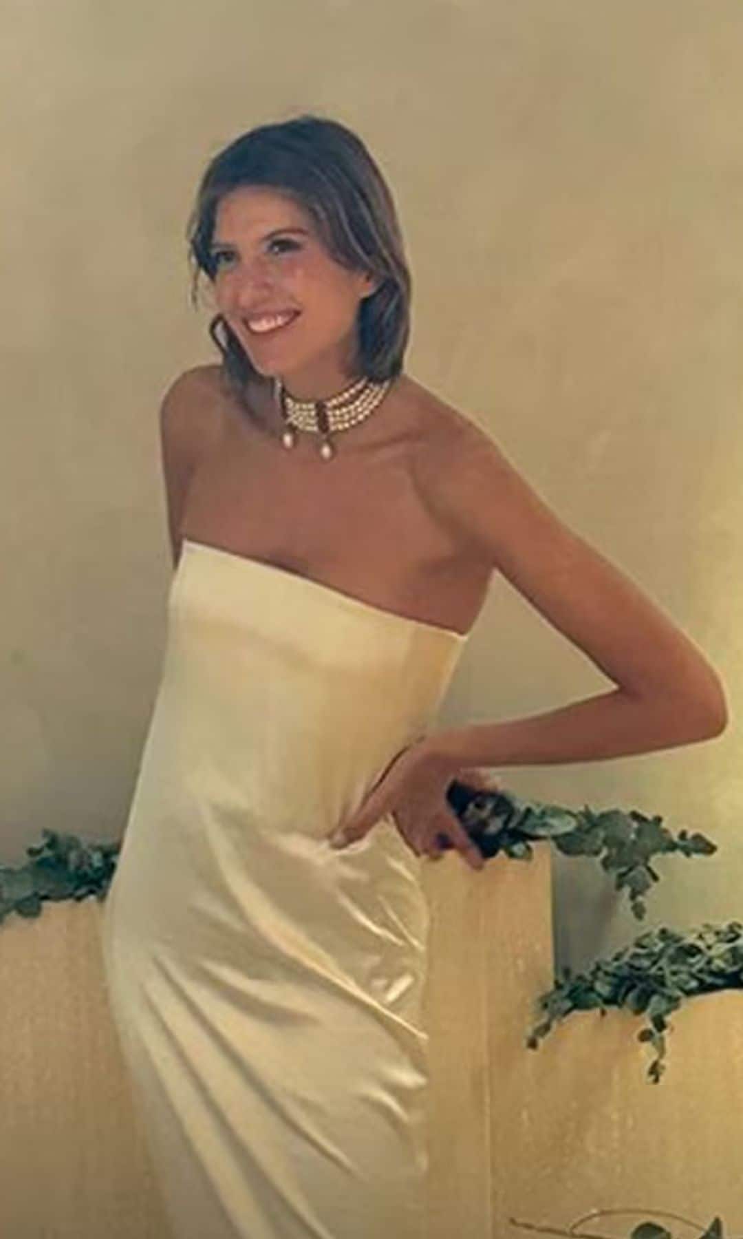 Inés Ybarra, muy feliz el día de su boda
