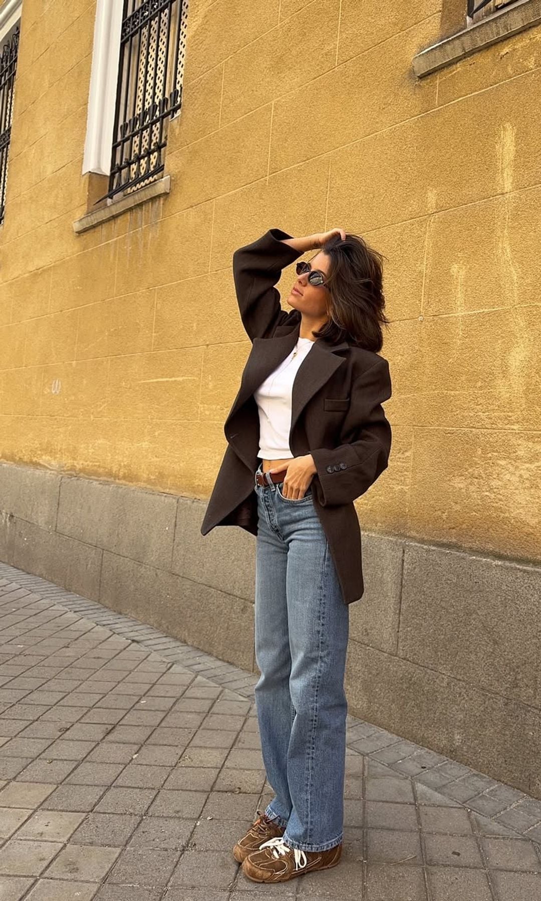 vaqueros y blazer