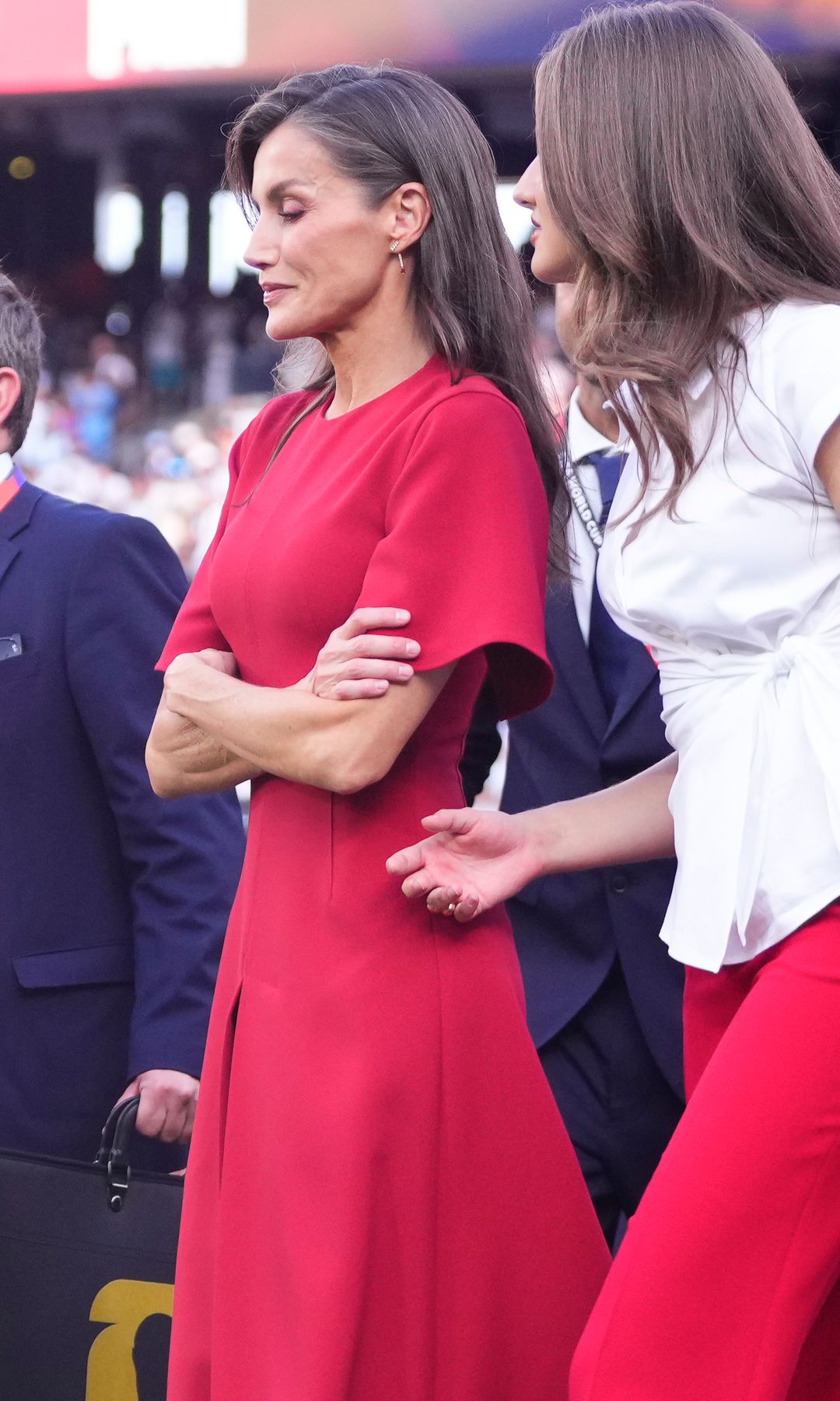 La reina Letizia y sus hijas en la final de la Copa del Mundo 2026