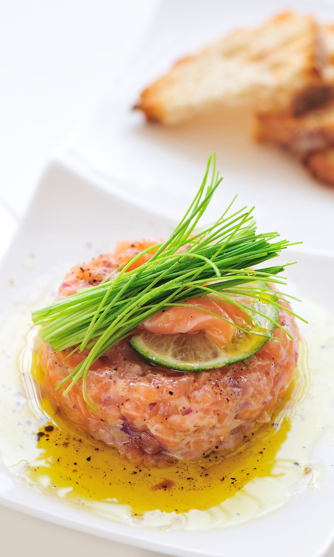 Tartar de salmón