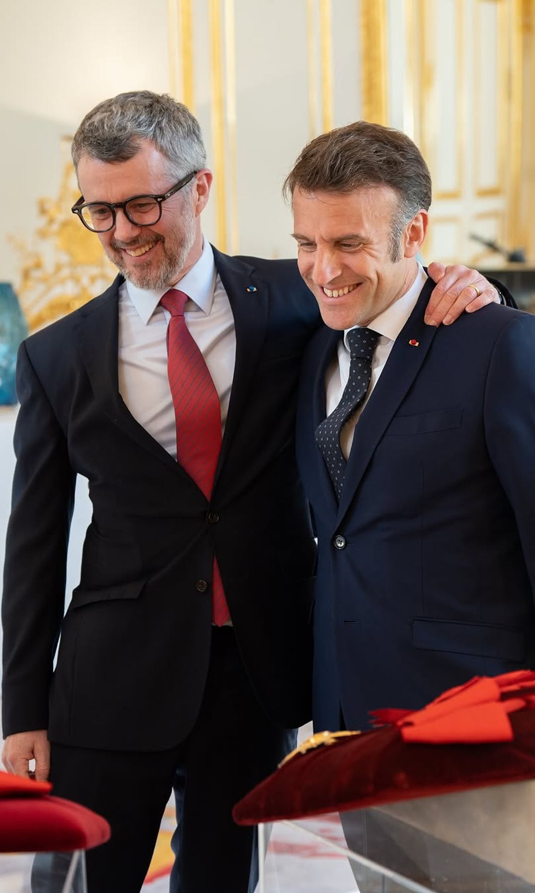 Federico de Dinamarca y Emmanuel Macron