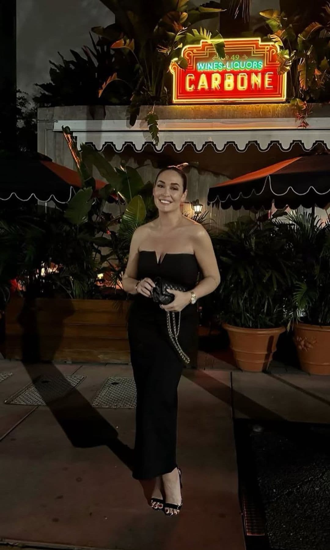 Vicky Martín Berrocal posa en Miami con vestido de Zara
