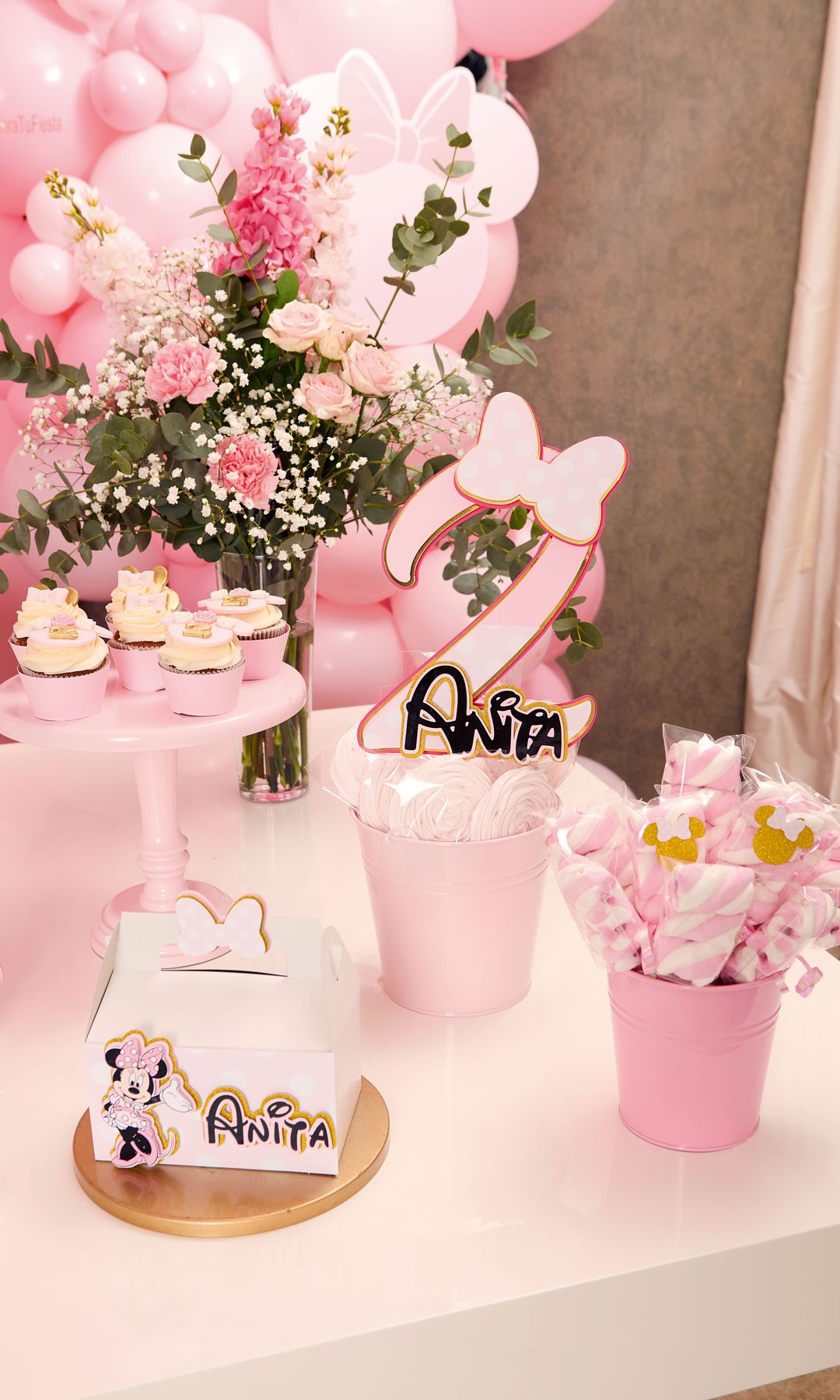 Detalles del cumpleaños de Anita