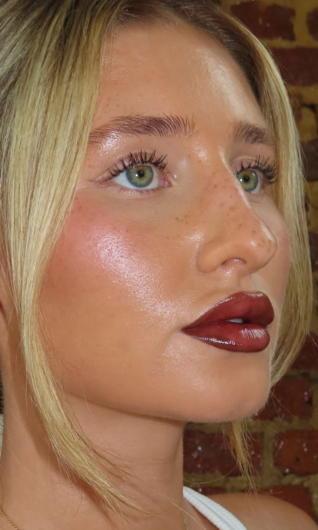 Maquillaje de labios oscuros