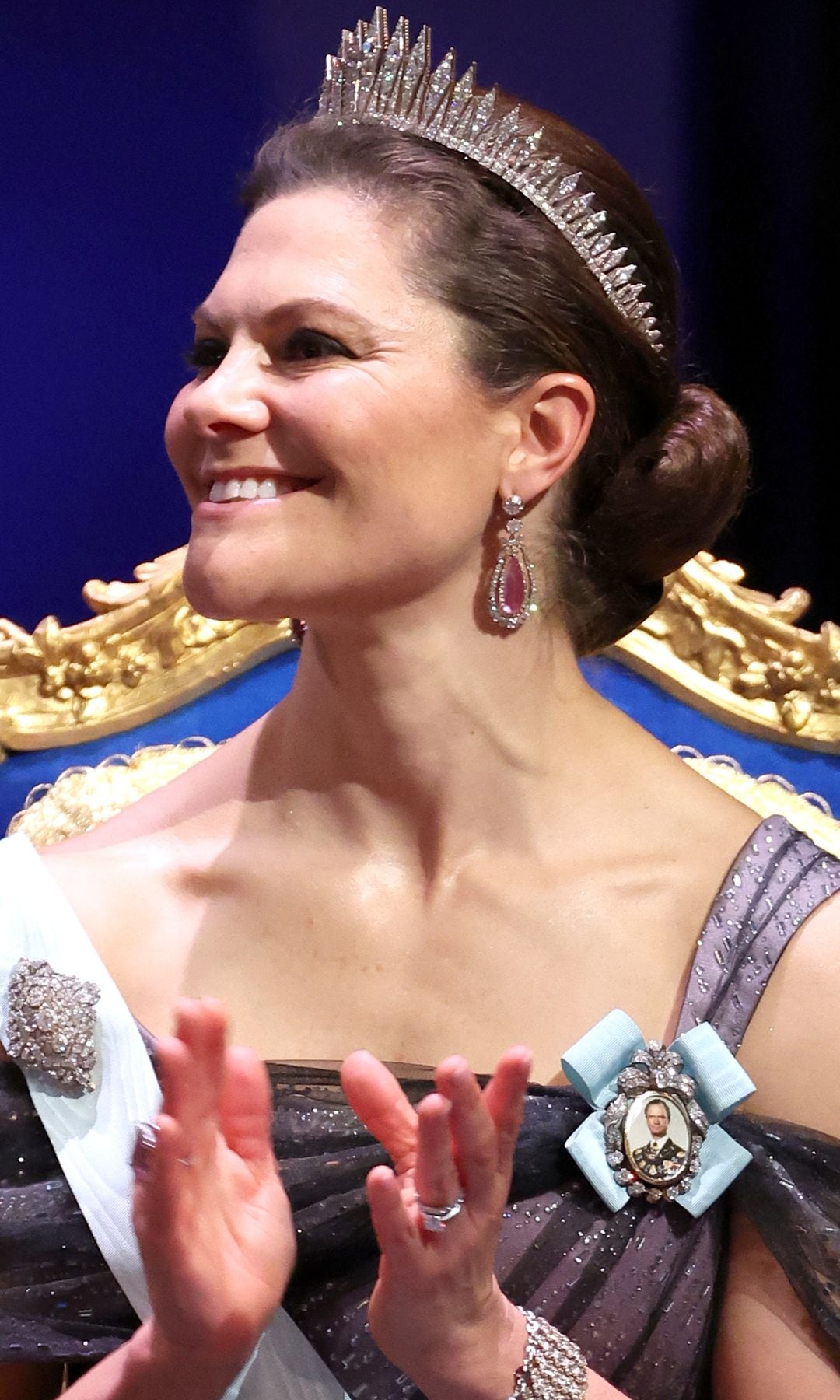 Victoria de Suecia en el premio Nobel 2024 en Estocolmo