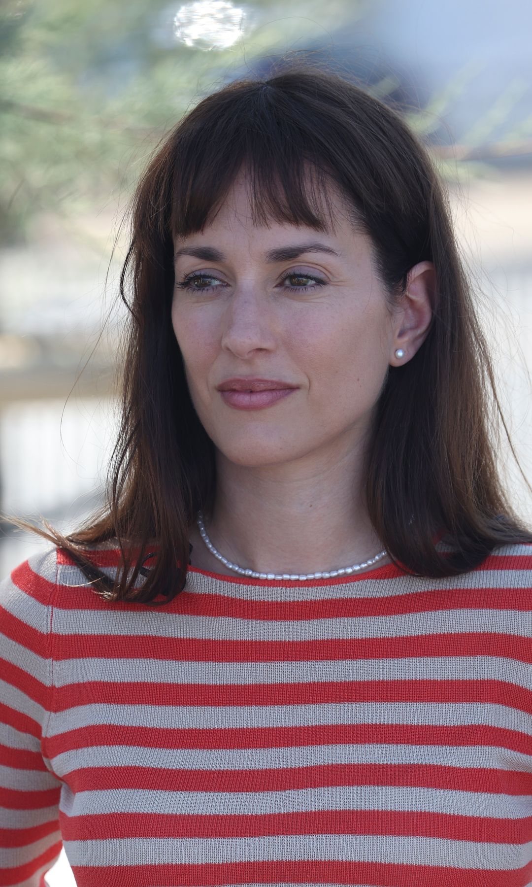 Silvia Alonso en el set de 'Si te he visto no me acuerdo' en San Sebastián