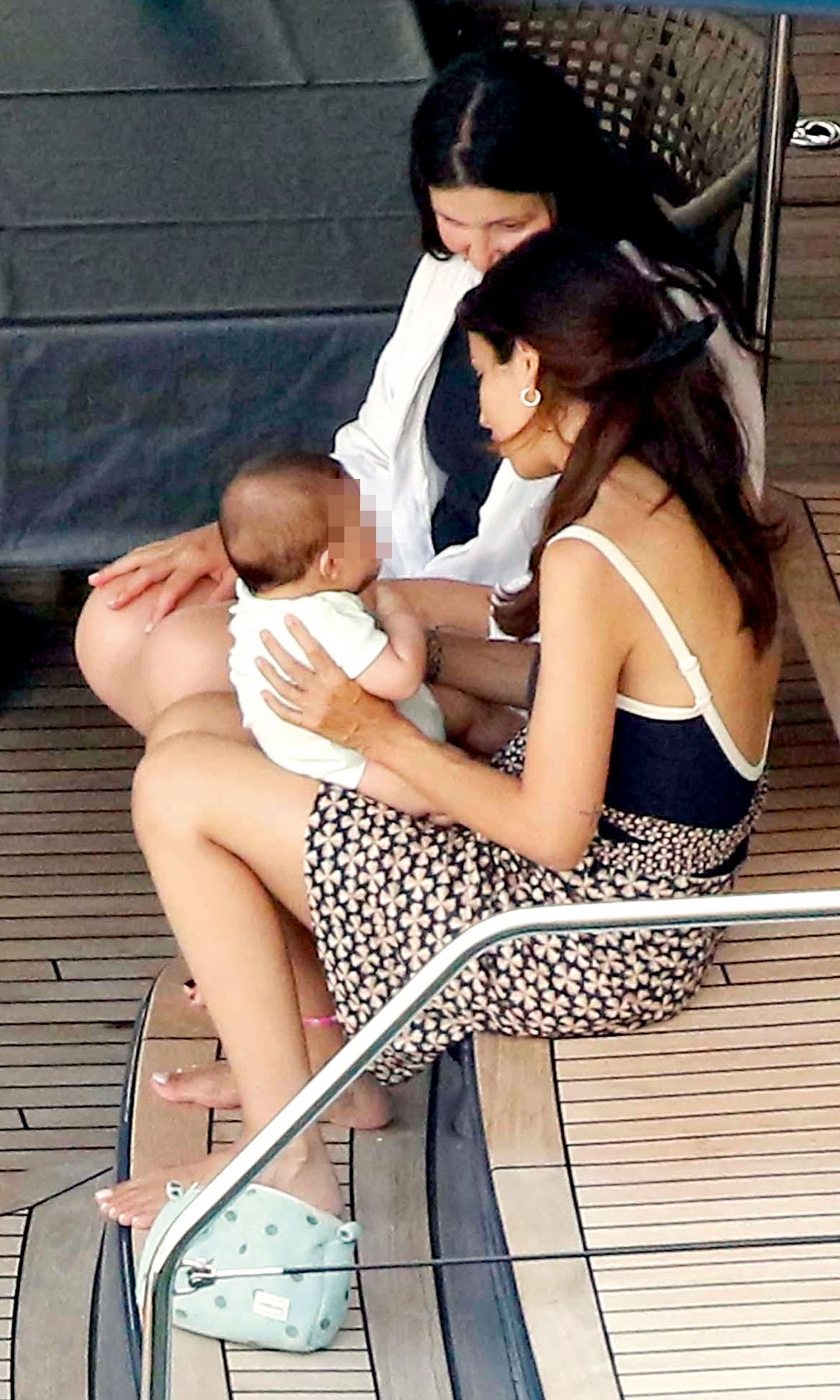 Melissa Jiménez con el pequeño Leonard