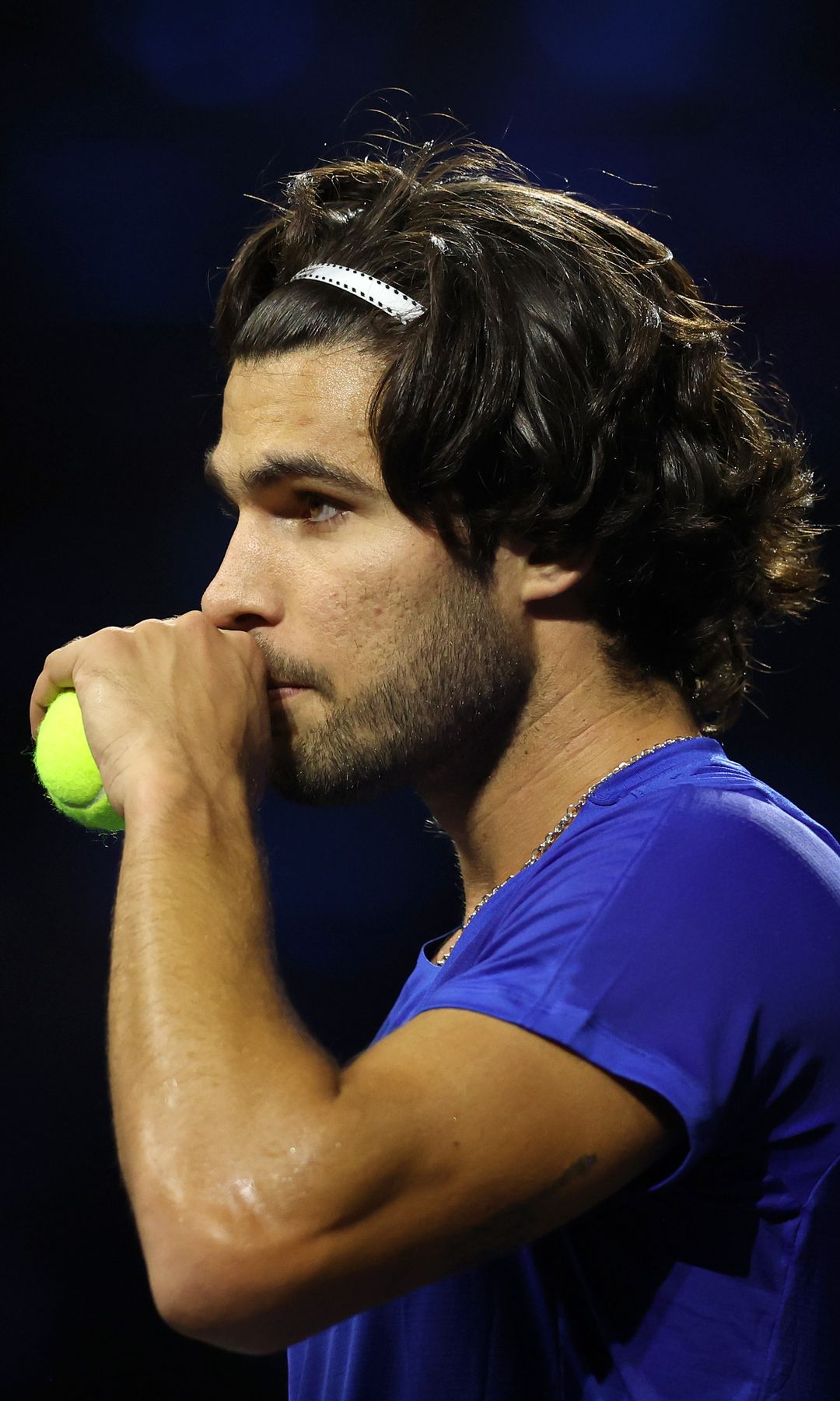 LONDON, ENGLAND - SEPTEMBER 26: Carlos Alcaraz of Team Europe looks on against Taylor Fritz of Team World during the Men's Singles match on day two of Laver Cup 2026 at The O2 on September 26, 2026 in London, England