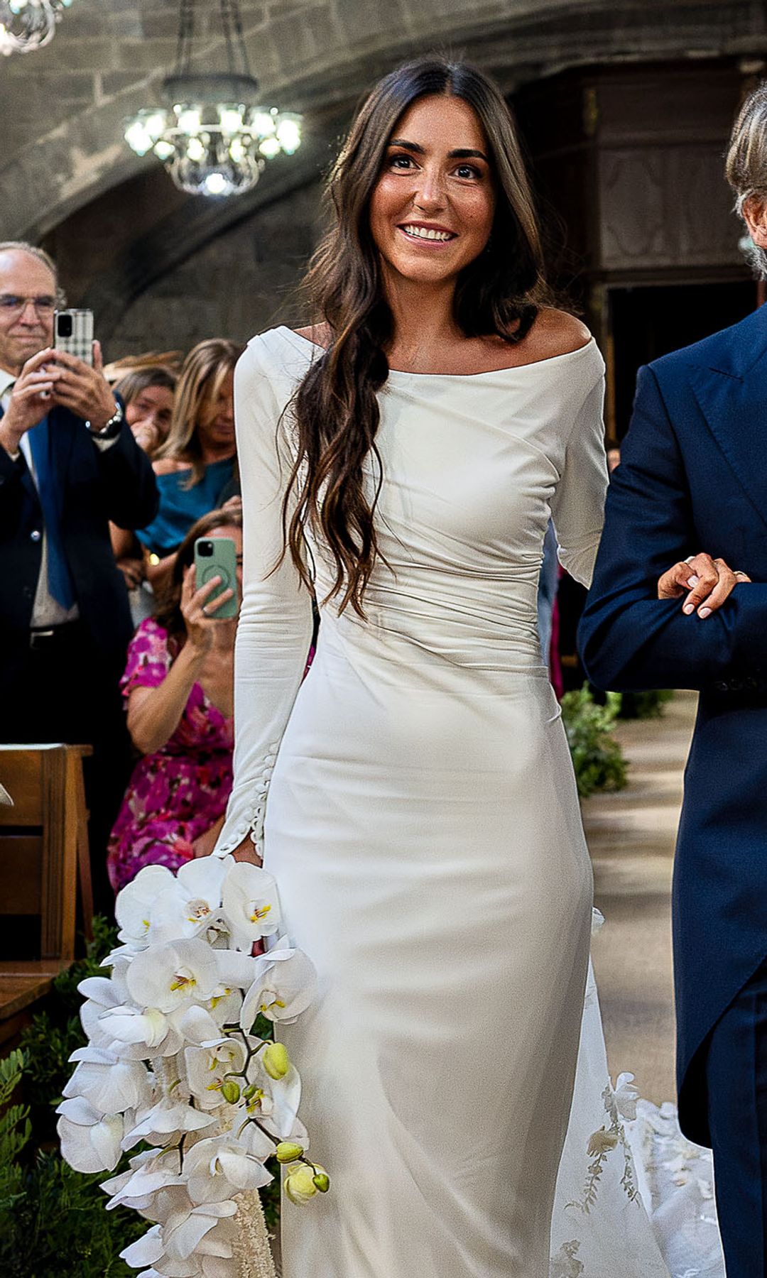 Natalia Pujol el día de su boda con Guillermo Creuheras