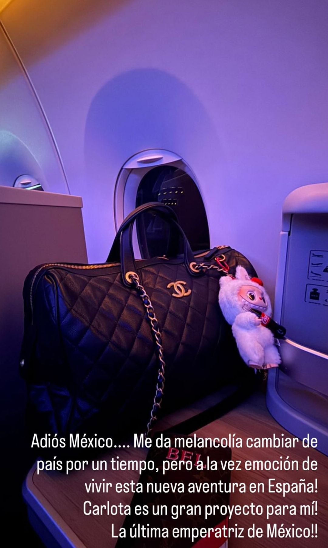 Mensaje de despedida de Belinda